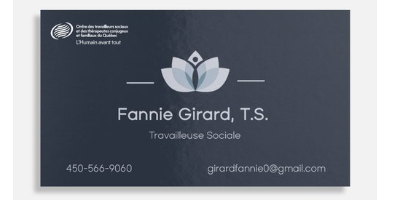 Fannie Girard Travailleuse Sociale